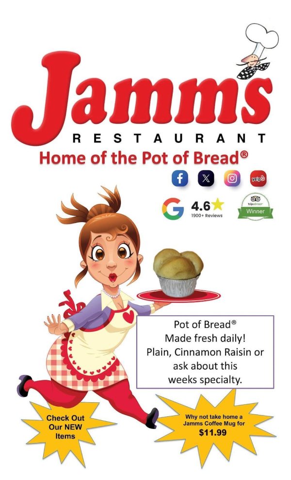 Jamms Restaurant Breakfast and Lunch