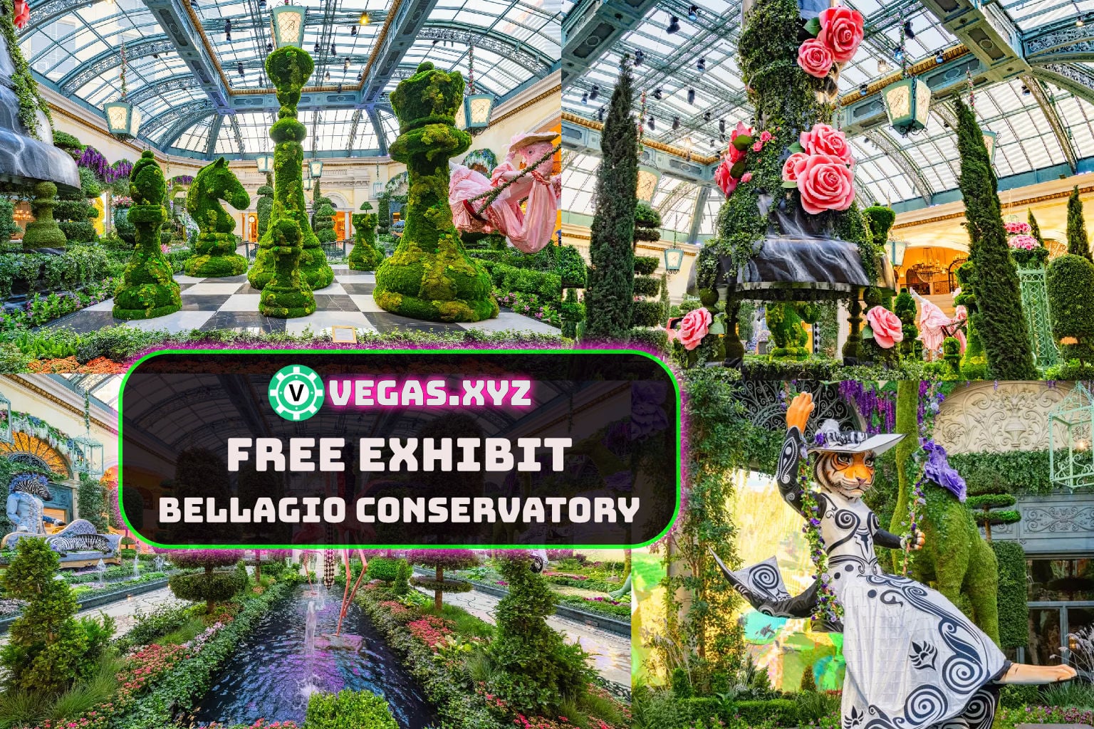 Bellagio Conservatory Debuts "Glam Menagerie: A Surrealist Summer" on the Las Vegas Strip
